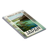富士山日本旅行ポスターヴィンテージアート ノートブック (右側)