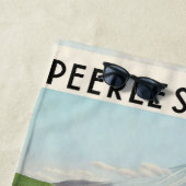 富士山日本旅行ポスターヴィンテージアート ビーチタオル (インサイチュ)