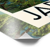 富士山日本旅行ポスターヴィンテージアート フォトプリント            (角)