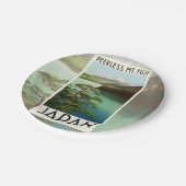 富士山日本旅行ポスターヴィンテージアート ペーパープレート (アングル)