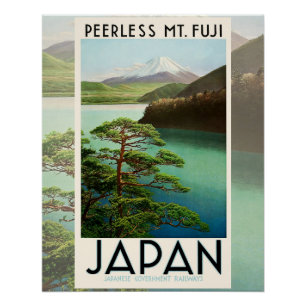 富士山日本旅行ポスターヴィンテージアート ポスター