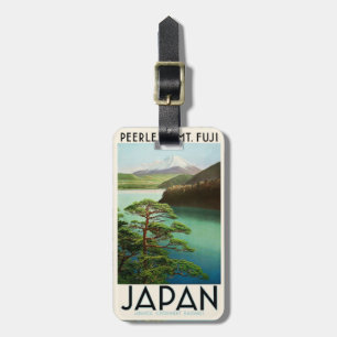 富士山日本旅行ポスターヴィンテージアート ラゲッジタグ