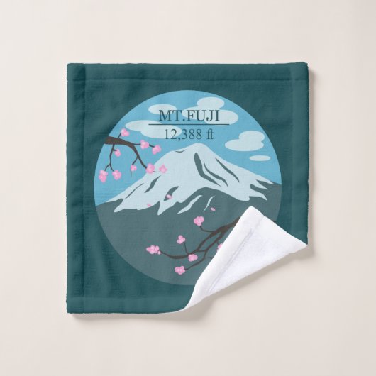 富士山標高 ウォッシュタオル (ウォッシュタオル)