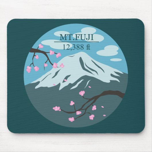 富士山標高 マウスパッド (正面)