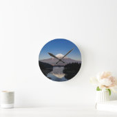 富士山湖反射 ラウンド壁時計 (ホーム)