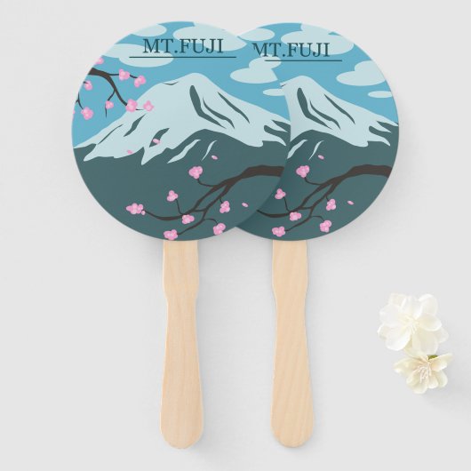 富士山 ハンドファン (正面&裏面)