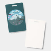 富士山 バッジ (正面＆裏面)