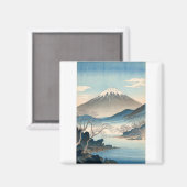 富士山 ビンテージ オリジナル アーティストデザイン マグネット (正面/裏面)
