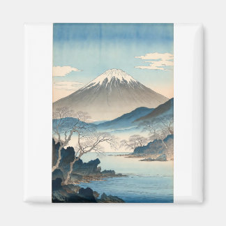 富士山 ビンテージ オリジナル アーティストデザイン マグネット
