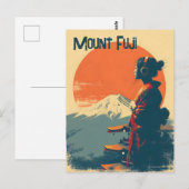 富士山 ビンテージ ポストカード (正面/裏面)