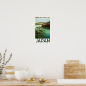 富士山 ビンテージ 日本 旅行 ポスター (キッチン)