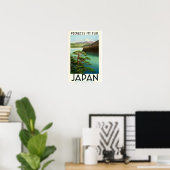 富士山 ビンテージ 日本 旅行 ポスター (ホームオフィス)