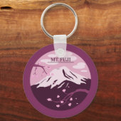 富士山(ピンク) キーホルダー (正面)