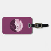 富士山（ピンク） ラゲッジタグ (正面横)