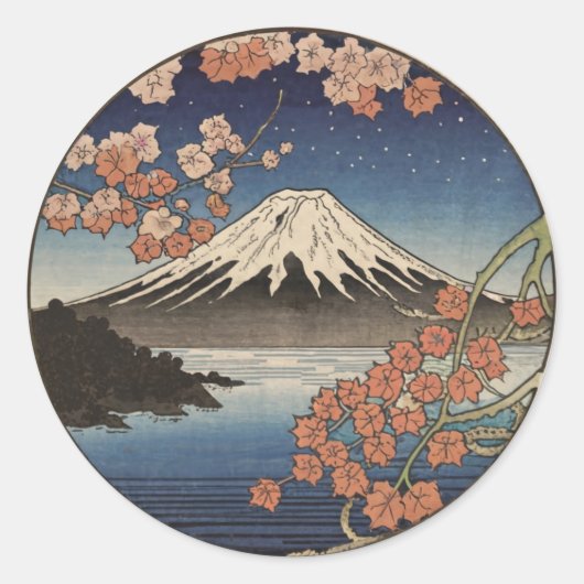 富士山 フジヤマ ラウンドシール (正面)