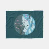 富士山 フリースブランケット (正面(横))