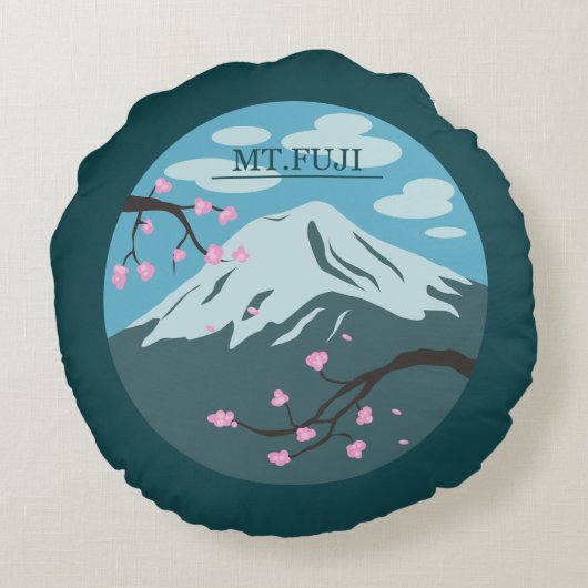 富士山 ラウンドクッション (裏面)