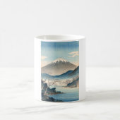 富士山 ヴィンテージ オリジナル アーティスト デザイン マグカップ (中央)
