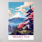 富士山、日本旅行ウォールポスター ポスター (正面)