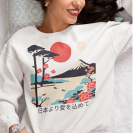 富士山 日本美術 Tシャツ