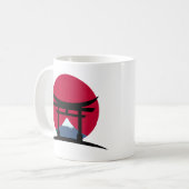 富士山 - 日本 コーヒーマグカップ (正面左)