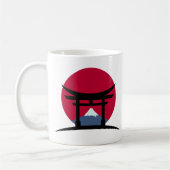 富士山 - 日本 コーヒーマグカップ (左)
