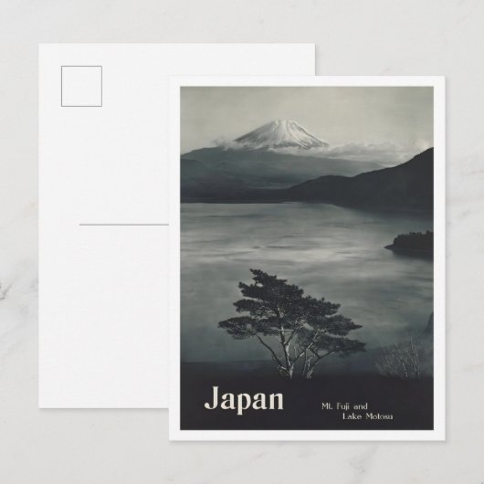 富士山 日本 ビンテージ 旅行 ポストカード (正面/裏面)