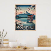 富士山 日本 ポスター (キッチン)