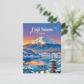 富士山 日本 ポストカード (スタンド正面)