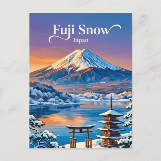 富士山 日本 ポストカード (正面)