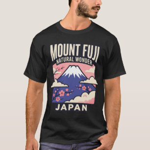 富士山 日本 レトロな旅行ポスター 70年代 Tシャツ
