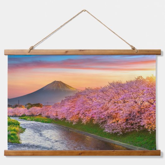 富士山 日本 吊り下げ型タペストリー (正面)