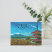 富士山 日本 塔 ポストカード (スタンド正面)