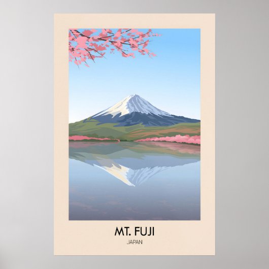 富士山 日本 旅行ポスター ポスター (正面)