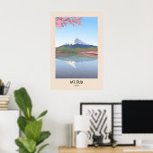 富士山 日本 旅行ポスター ポスター (ホームオフィス)