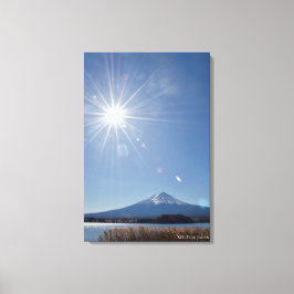 富士山 日本 旅行 風景 キャンバスプリント