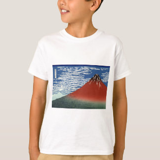富士山 日本 絵画 Tシャツ