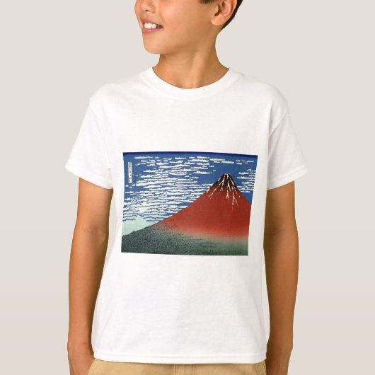 富士山 日本 絵画 Tシャツ (正面)