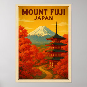富士山 日本 V02 ポスター