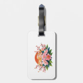 富士山 - 桜 ラゲッジタグ (裏面縦)