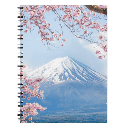 富士山 |河口湖 |日本の春 ノートブック (正面)