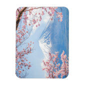 富士山 |河口湖 |日本の春 マグネット (縦)