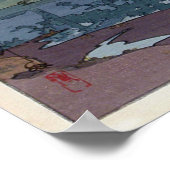 富士山 鈴川, Mt.Fuji, Suzukawa, Yoshida, Woodcut ポスター (角)