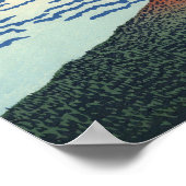 富士山inクリスマスヴィンテージア日本のート ポスター (角)