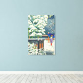 富士島武司の竹 キャンバスプリント (インサイチュ (ウッドフロア))