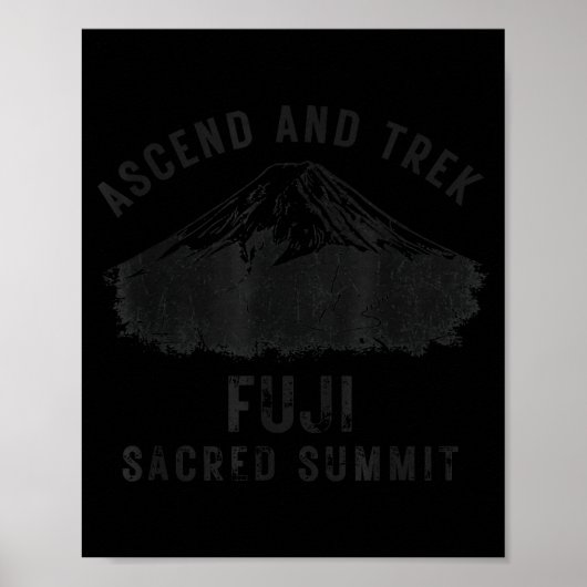 富士登山デザイン ポスター (正面)