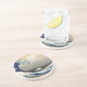 富士素晴らし山航海のの神奈川の波Coa コースター (側面)