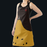 富士郷新上本黒吉良屋陣羽織 エプロン<br><div class="desc">『富士五品上本黒吉良屋陣羽織』は、『大坂城天宿閣』が所有する陣羽織である。16世紀に日本を統一した豊臣秀吉が使用したと言われている。漆黒の背景に黄色描い富士が描かれた美しい陣羽織の模様が商品になっている</div>