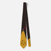 富士郷新上本黒吉良屋陣羽織 ネクタイ (正面)