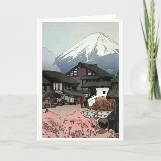 富士、船津、吉田の十景 カード (正面)